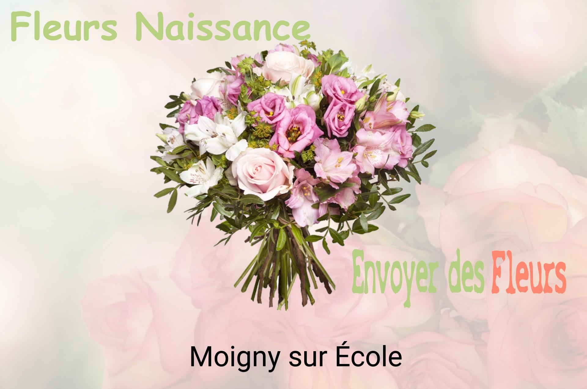 Bouquet de fleurs de naissance livré à Moigny-sur-École