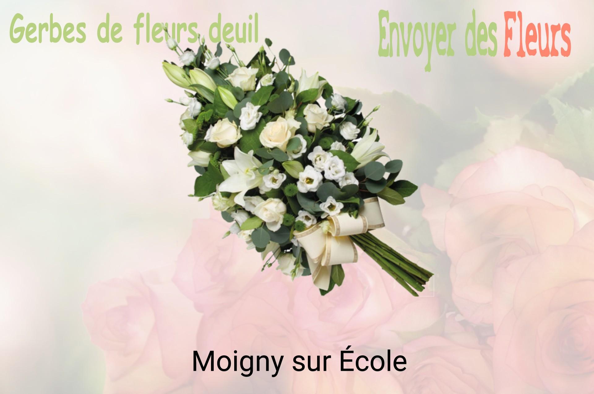Gerbe de fleurs de deuil livrée à Moigny-sur-École